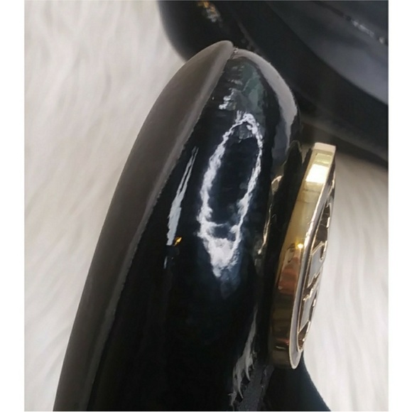 Authentic TORY BURCH Caroline Wedge, black, size 8 - Picture 7 of 9